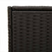 Garden Storage Box Black 283l Poly Rattan Tlptox