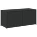 Garden Storage Box Black 283l Poly Rattan Tlptox