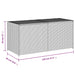 Garden Storage Box Black 283l Poly Rattan Tlptox