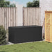 Garden Storage Box Black 283l Poly Rattan Tlptox