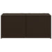 Garden Storage Box Brown 283l Poly Rattan Tlptot