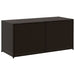 Garden Storage Box Brown 283l Poly Rattan Tlptot