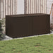 Garden Storage Box Brown 283l Poly Rattan Tlptot