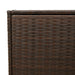 Garden Storage Box Brown 283l Poly Rattan Tlptot
