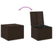 Garden Storage Box Brown 291l Poly Rattan Tlptti