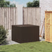 Garden Storage Box Brown 291l Poly Rattan Tlptti