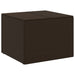 Garden Storage Box Brown 291l Poly Rattan Tlptti