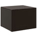 Garden Storage Box Brown 291l Poly Rattan Tlptti