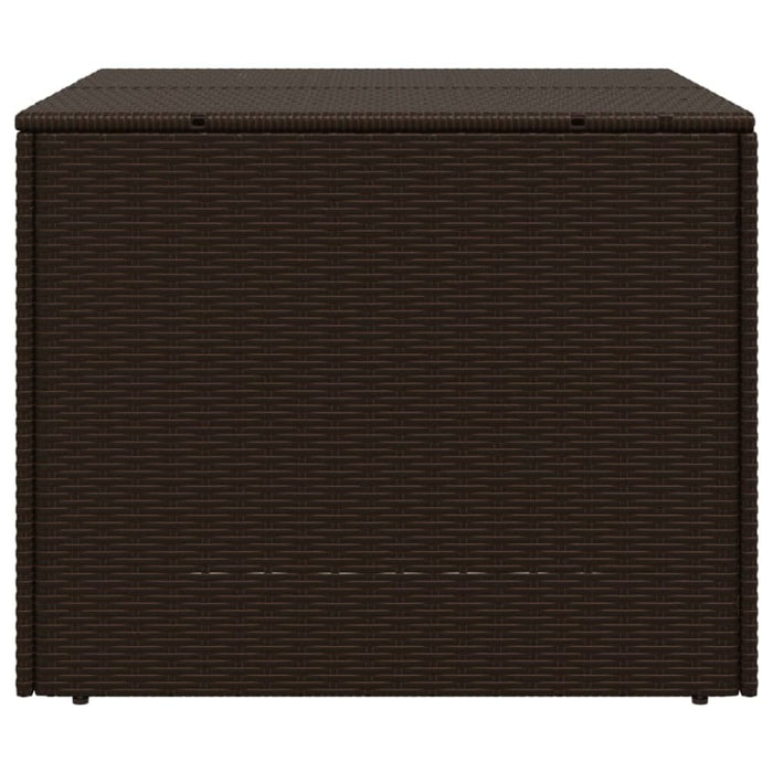 Garden Storage Box Brown 291l Poly Rattan Tlptti