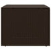 Garden Storage Box Brown 291l Poly Rattan Tlptti