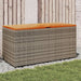 Garden Storage Box Grey 110x50x54 Cm Poly Rattan Acacia
