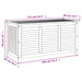 Garden Storage Box with Louver 113x50x56 Cm Solid Wood