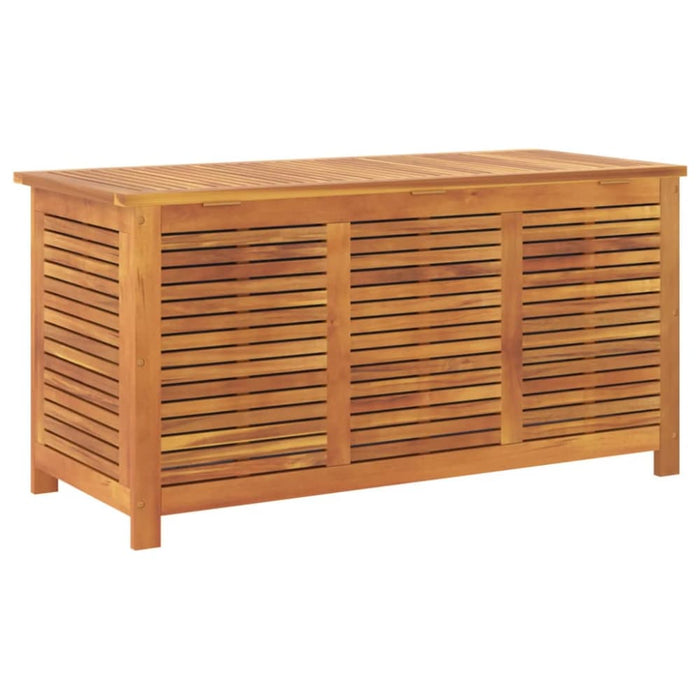 Garden Storage Box with Louver 113x50x56 Cm Solid Wood