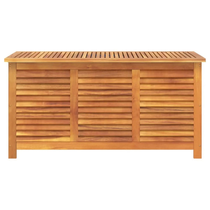 Garden Storage Box with Louver 113x50x56 Cm Solid Wood