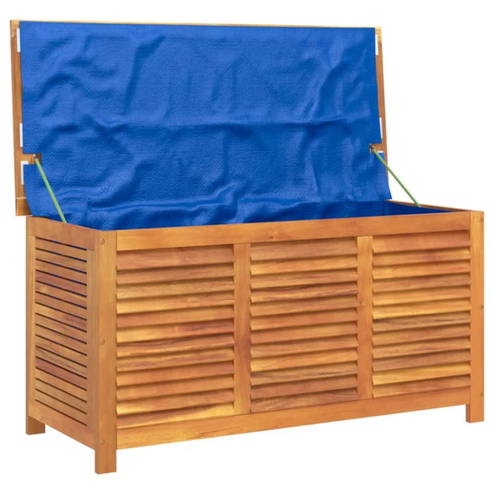 Garden Storage Box with Louver 113x50x56 Cm Solid Wood