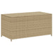 Garden Storage Box Mix Beige 190l Poly Rattan Tlptxt