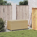 Garden Storage Box Mix Beige 190l Poly Rattan Tlptxt