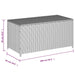 Garden Storage Box Mix Beige 190l Poly Rattan Tlptxt
