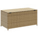 Garden Storage Box Mix Beige 190l Poly Rattan Tlptxt