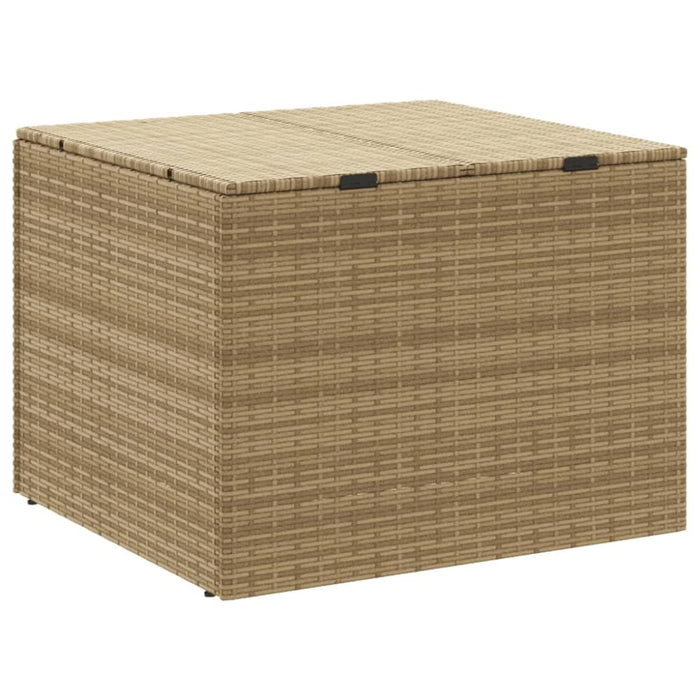 Garden Storage Box Mix Beige 291l Poly Rattan Tlpttk