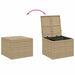 Garden Storage Box Mix Beige 291l Poly Rattan Tlpttk