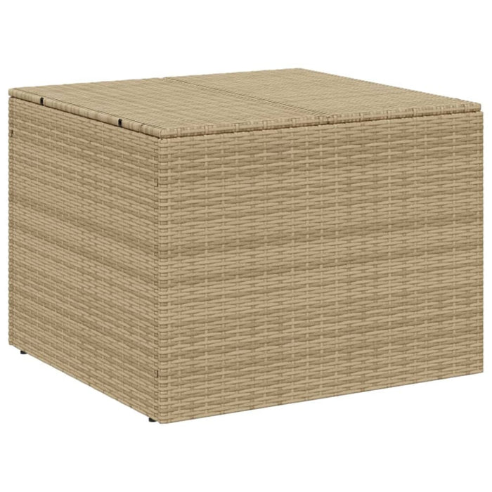 Garden Storage Box Mix Beige 291l Poly Rattan Tlpttk