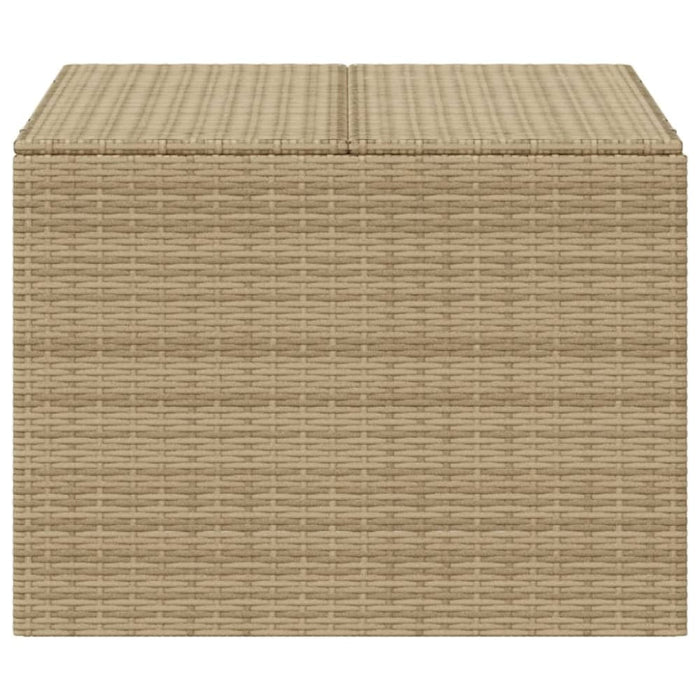 Garden Storage Box Mix Beige 291l Poly Rattan Tlpttk