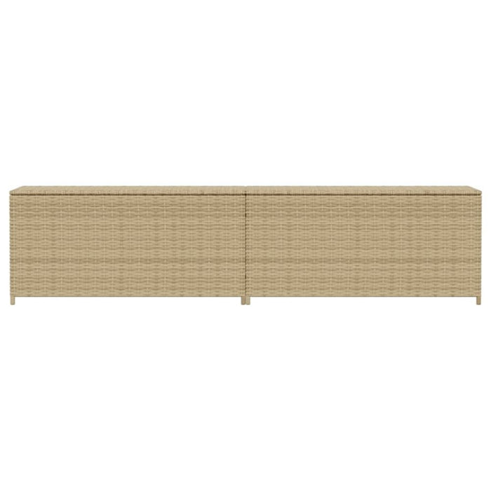 Garden Storage Box Mix Beige 469l Poly Rattan Tlptto