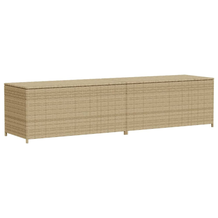 Garden Storage Box Mix Beige 469l Poly Rattan Tlptto
