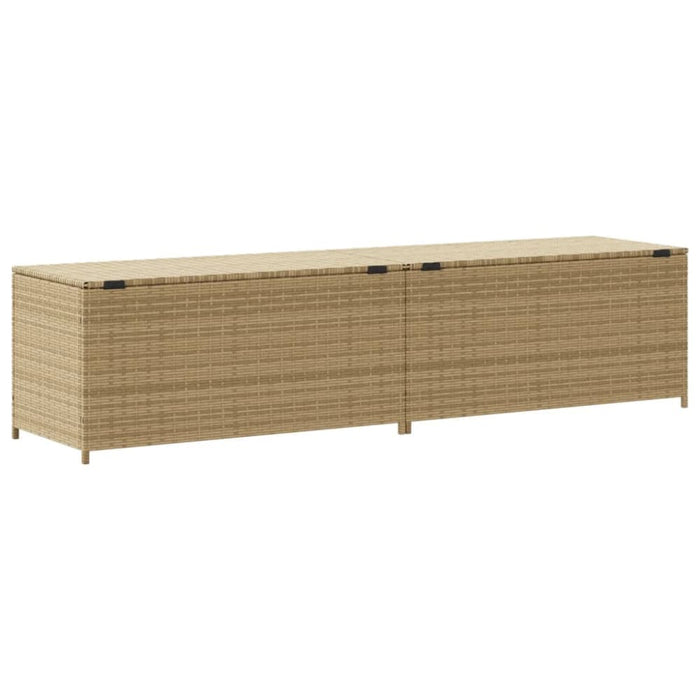 Garden Storage Box Mix Beige 469l Poly Rattan Tlptto