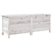 Garden Storage Box White 150x50x56.5 Cm Solid Wood Fir