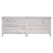 Garden Storage Box White 150x50x56.5 Cm Solid Wood Fir