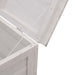 Garden Storage Box White 150x50x56.5 Cm Solid Wood Fir