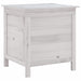 Garden Storage Box White 50x49x56.5 Cm Solid Wood Fir Tlaiak
