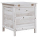 Garden Storage Box White 50x49x56.5 Cm Solid Wood Fir Tlaiak