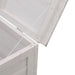 Garden Storage Box White 50x49x56.5 Cm Solid Wood Fir Tlaiak