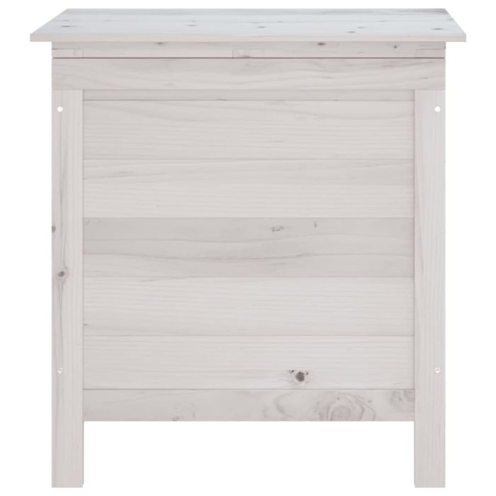 Garden Storage Box White 50x49x56.5 Cm Solid Wood Fir Tlaiak