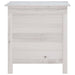 Garden Storage Box White 50x49x56.5 Cm Solid Wood Fir Tlaiak