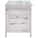 Garden Storage Box White 99x49.5x58.5 Cm Solid Wood Fir