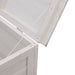 Garden Storage Box White 99x49.5x58.5 Cm Solid Wood Fir