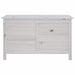 Garden Storage Box White 99x49.5x58.5 Cm Solid Wood Fir