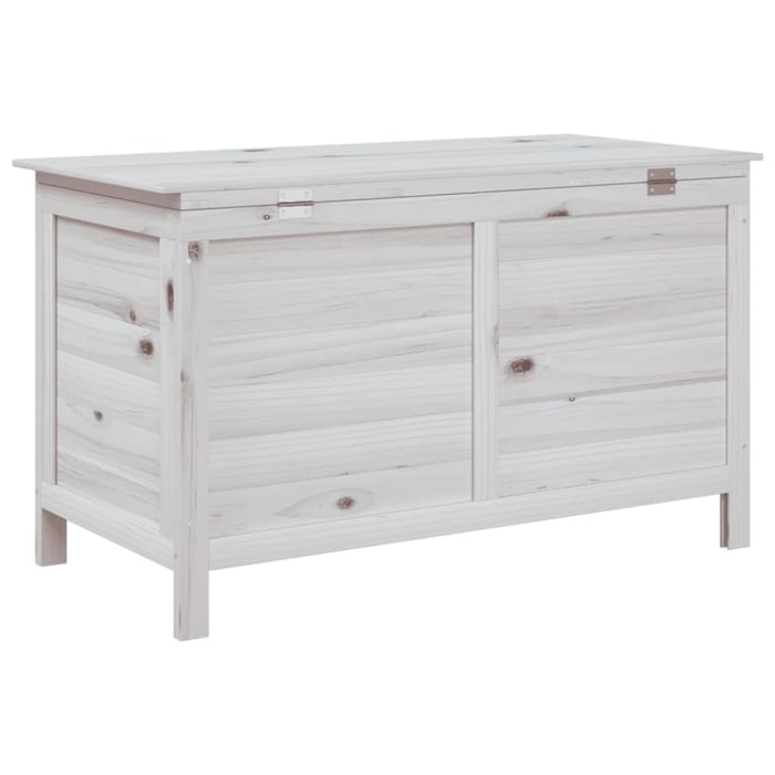 Garden Storage Box White 99x49.5x58.5 Cm Solid Wood Fir