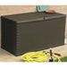 Garden Storage Box Brown 120x56x63 Cm Pp Rattan Atiob