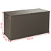 Garden Storage Box Brown 120x56x63 Cm Pp Rattan Atiob
