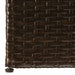 Garden Storage Box Brown 150x100x100 Cm Poly Rattan Aaxal