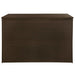 Garden Storage Box Brown 150x100x100 Cm Poly Rattan Aaxal