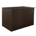 Garden Storage Box Brown 150x100x100 Cm Poly Rattan Aaxal