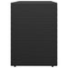 Garden Storage Cabinet Black 100x55.5x80 Cm Poly Rattan