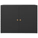Garden Storage Cabinet Black 100x55.5x80 Cm Poly Rattan