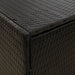 Garden Storage Cabinet Black 100x55.5x80 Cm Poly Rattan